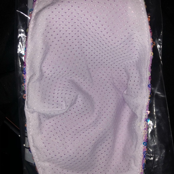 Set of 2 iridescent sequin face masks - Picture 6 of 7